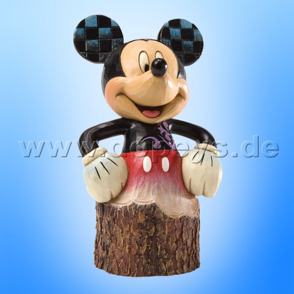 Disney Traditions / Jim Shore Figur von Enesco "Carved by Heart Baumstamm (Mickey Maus)" 4033288.