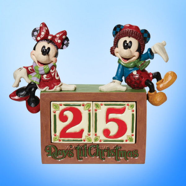 Disney Traditions - Mickey & Minnie Mouse Christmas Calendar (The Christmas Countdown) figurine by Jim Shore 6013057