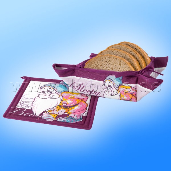 Disney Bread Basket and Table Mat Set "Bashful" in Italian Design